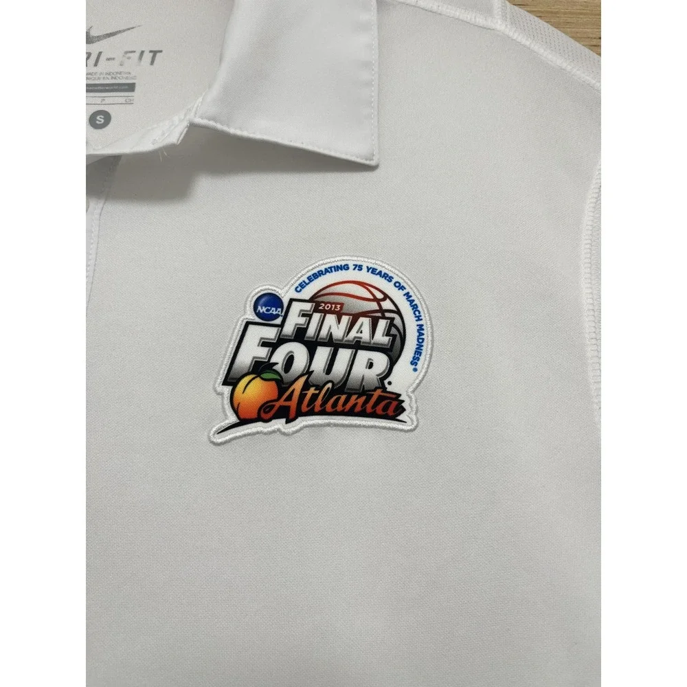 NCAA Final‎ Four Atlanta Shirt Mens Small White Basketball Nike Dri Fit 2013